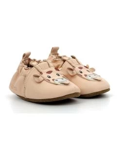 ROBEEZ Leder-Krabbelschuhe "Cute Girafon" In Beige