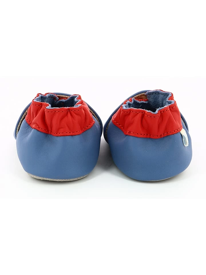 ROBEEZ Leder-Krabbelschuhe "Speedy" In Blau/ Rot 4 ROBEEZ Leder-Krabbelschuhe "Speedy" In Blau/ Rot – Bild 4