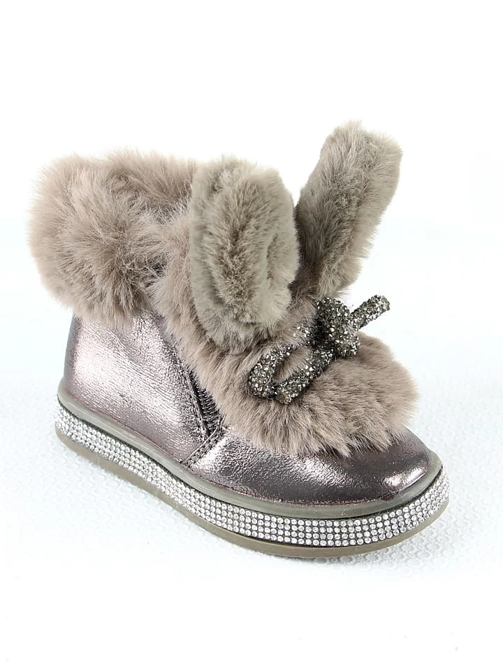 Winterboots In Grau/ Silber 2 Winterboots In Grau/ Silber – Bild 2