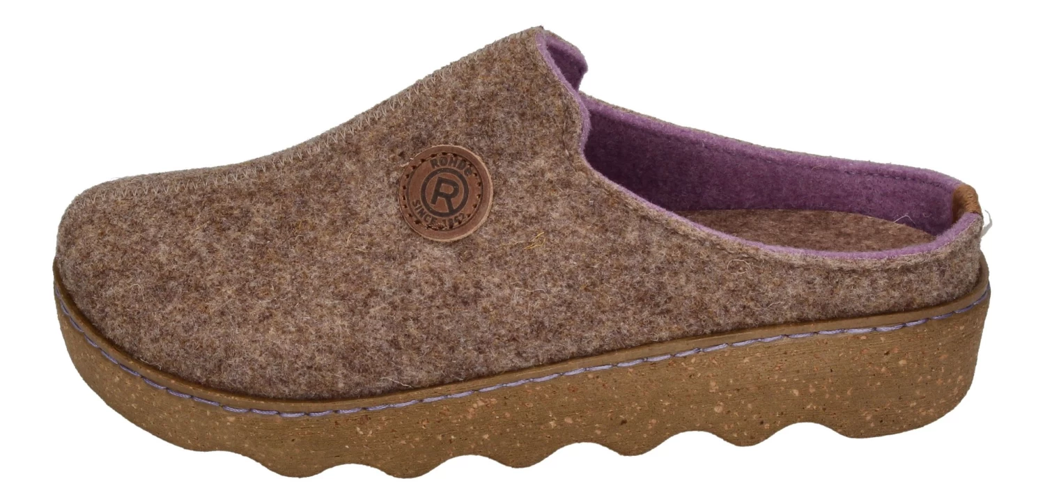 Rohde Hausschuhe FOGGIA 6120-17 In Natur 2 Rohde Hausschuhe FOGGIA 6120-17 In Natur – Bild 2