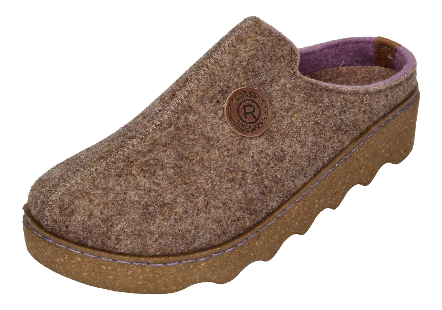 Rohde Hausschuhe FOGGIA 6120-17 In Natur 1 Rohde Hausschuhe FOGGIA 6120-17 In Natur