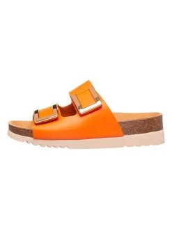 Scholl Pantoletten "Monterey 2 Straps" In Orange