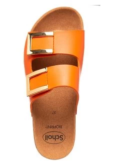 Scholl Pantoletten "Monterey 2 Straps" In Orange -Günstiges Schuh Himmel Geschäft scholl pantoletten monterey 2 straps in orange 3