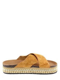 Pantoletten In Hellbraun