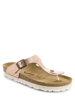 Zehentrenner "Camelia" In Roségold