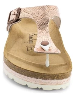 Zehentrenner "Camelia" In Roségold -Günstiges Schuh Himmel Geschäft sunbay zehentrenner camelia in rosegold 3