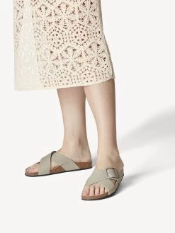 Tamaris GreenStep Pantolette In SAGE -Günstiges Schuh Himmel Geschäft tamaris greenstep pantolette in sage 6