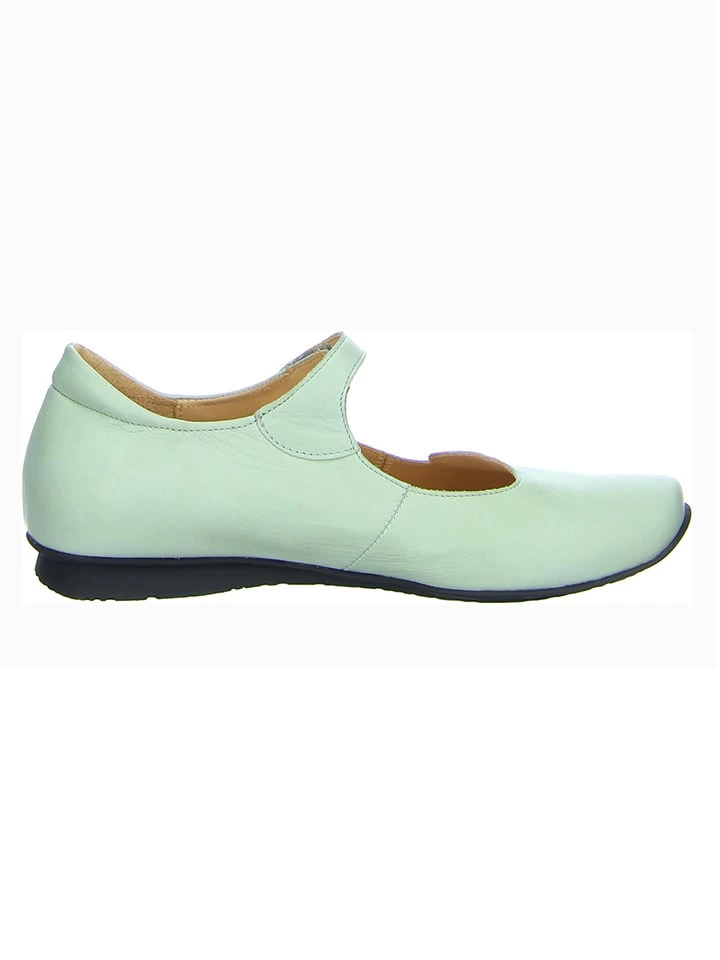 Think! Leder-Spangenballerinas "Chilli" In Türkis 2 Think! Leder-Spangenballerinas "Chilli" In Türkis – Bild 2