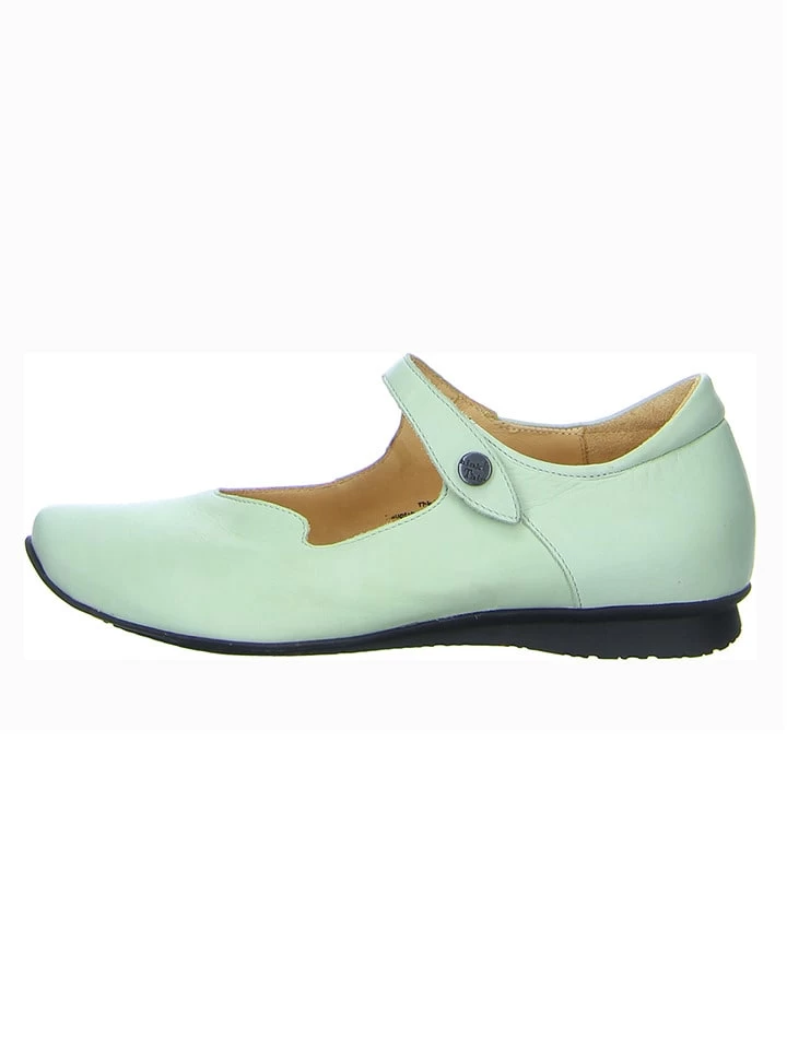 Think! Leder-Spangenballerinas "Chilli" In Türkis 1 Think! Leder-Spangenballerinas "Chilli" In Türkis