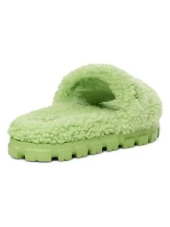 Ugg Lammfell-Hausschuhe "Cozetta Curly" In Grün -Günstiges Schuh Himmel Geschäft ugg lammfell hausschuhe cozetta curly in grun 2