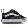 Vans Baby Slip On Old Skool Crib Black White