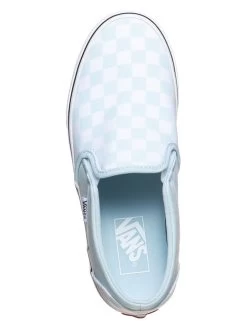 Vans Slipper In Hellblau/ Weiß -Günstiges Schuh Himmel Geschäft vans slipper in hellblau weiss 3