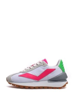 Voile Blanche Sneakers In Weiß/ Grau/ Pink
