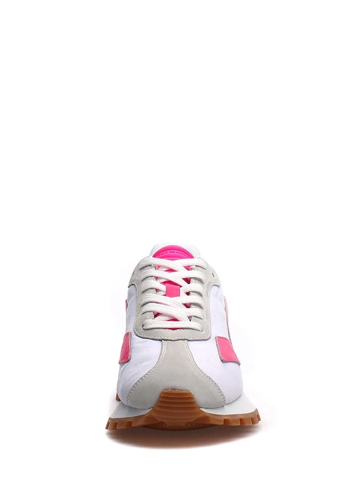 Voile Blanche Sneakers In Weiß/ Grau/ Pink 4 Voile Blanche Sneakers In Weiß/ Grau/ Pink – Bild 4
