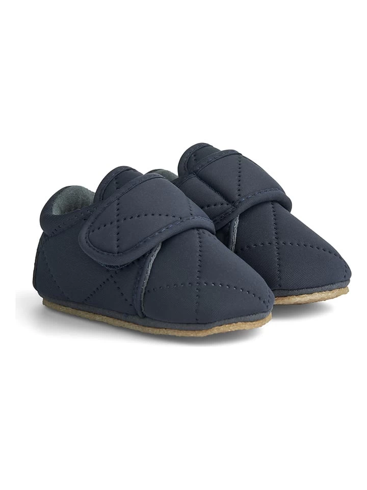 Wheat Hausschuhe "Sasha" In Dunkelblau 1 Wheat Hausschuhe "Sasha" In Dunkelblau