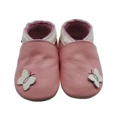 Baby Krabbelschuhe In Schmetterling Rosa