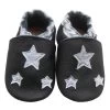 Baby Krabbelschuhe In Sterne Schwarz