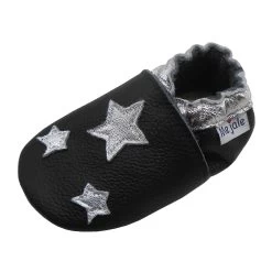 Baby Krabbelschuhe In Sterne Schwarz -Günstiges Schuh Himmel Geschäft yalion baby krabbelschuhe in sterne schwarz 3