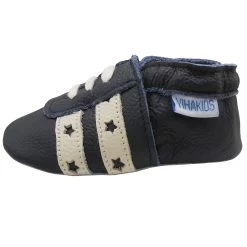 Baby Krabbelschuhe In Streifen Dunkelblau -Günstiges Schuh Himmel Geschäft yalion baby krabbelschuhe in streifen dunkelblau 3