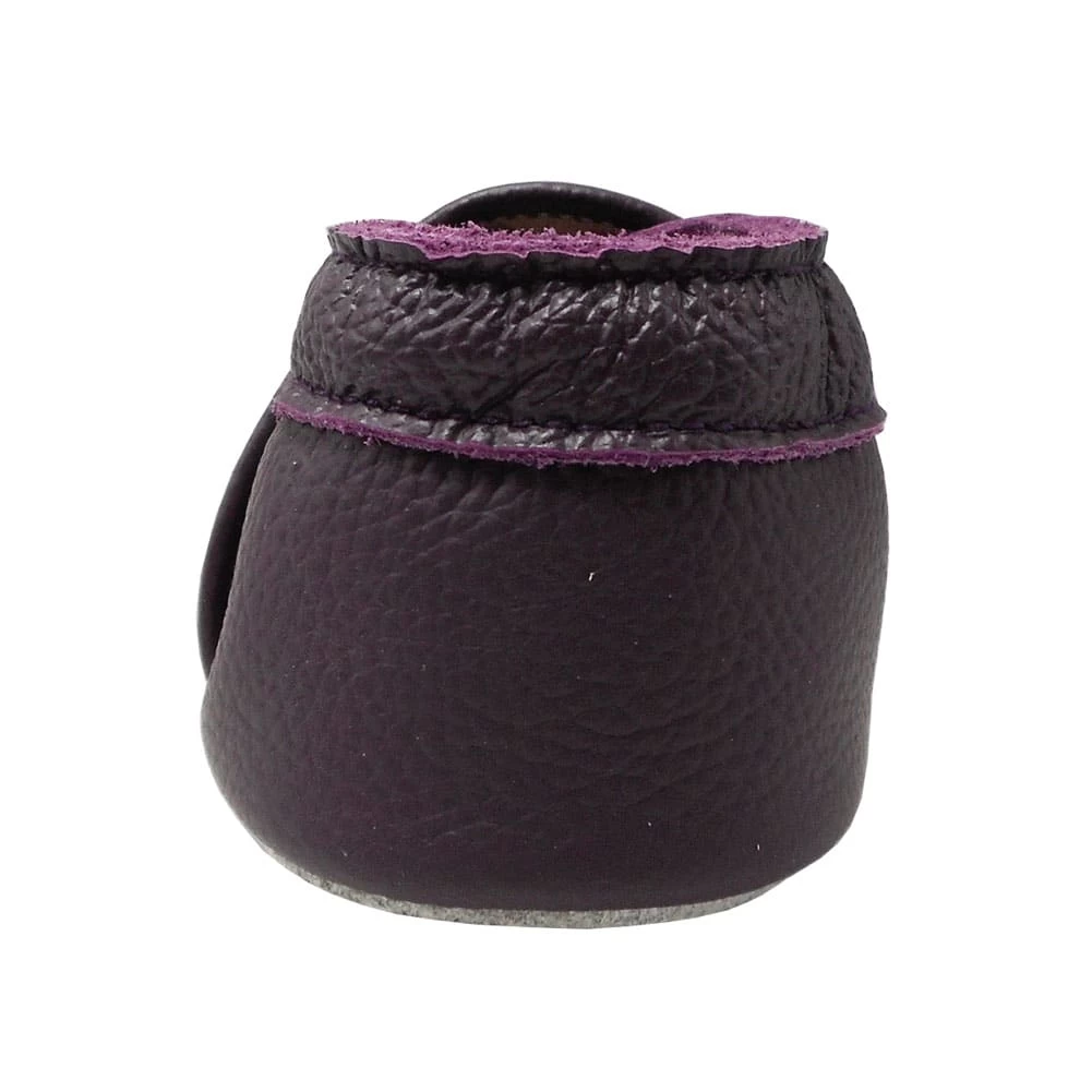 Leder-Krabbelschuhe "Bonbons" In Dunkellila 4 Leder-Krabbelschuhe "Bonbons" In Dunkellila – Bild 4